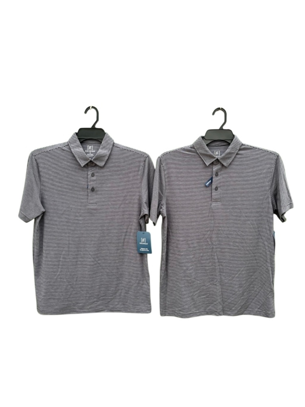 Short Sleeve Polo Shirt Lightweight 2-Pack Size S